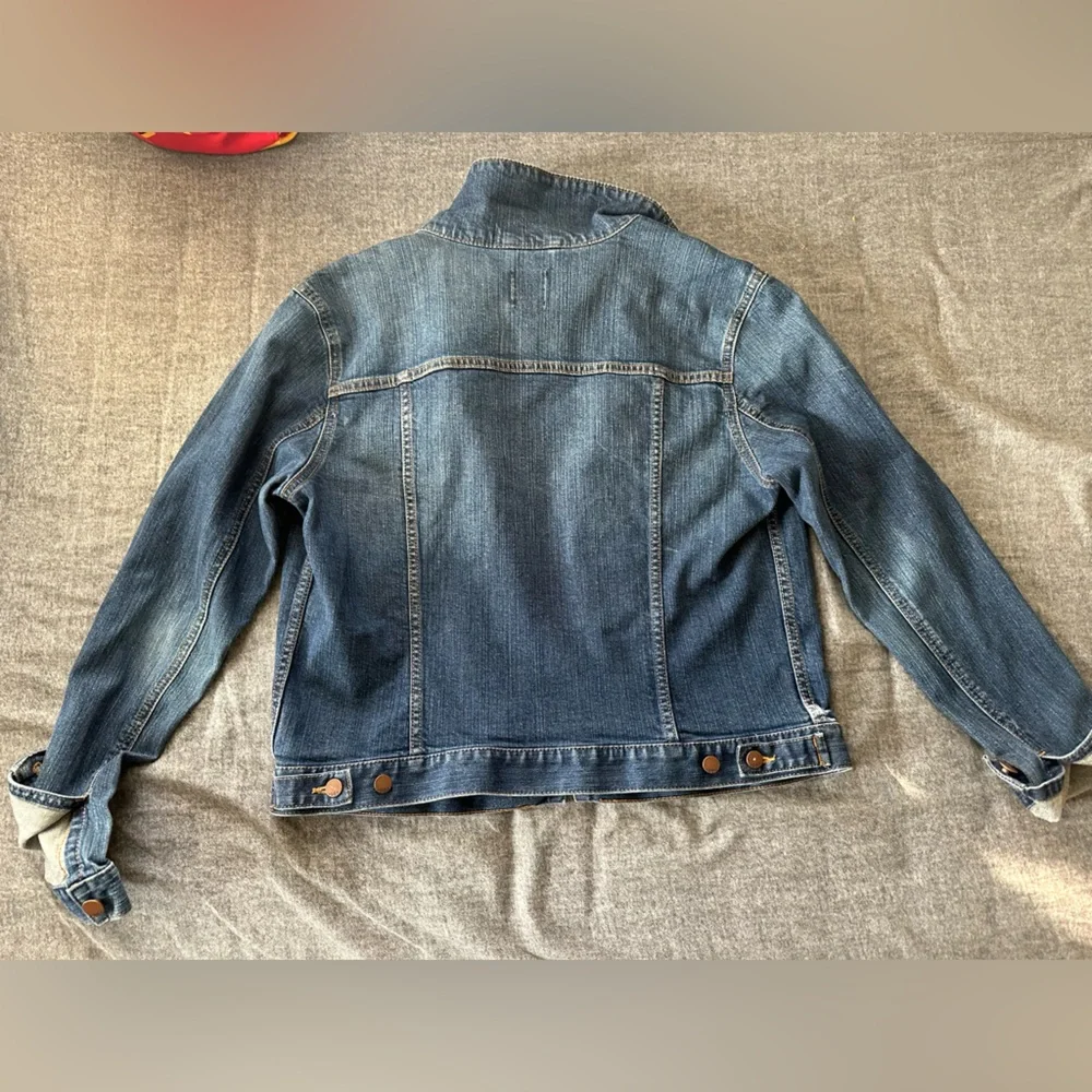 Women’s Gap stretchy denim jacket Large - Picture 2 of 5